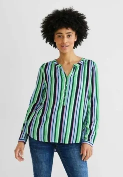 STREET ONE Bluse - Washed Olive -Bekleidungsgeschäft 2d2724ae2f2944c294656d489020e9a3