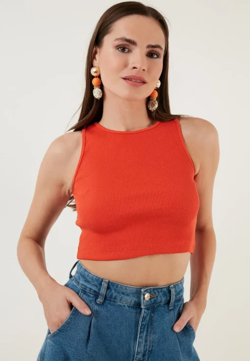 LELA Top - Orange -Bekleidungsgeschäft 53a89f0681964cd3b8f01a1e8da8c364 1