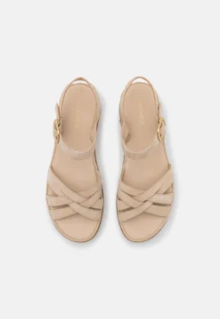 Anna Field LEATHER - Keilsandalette - Beige -Bekleidungsgeschäft 5e0952d91e154888be76cdfe1f9a1c60