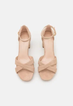 LEATHER - Plateausandalette - Beige -Bekleidungsgeschäft 5eddce7760324bec97ed9cc6d612c693