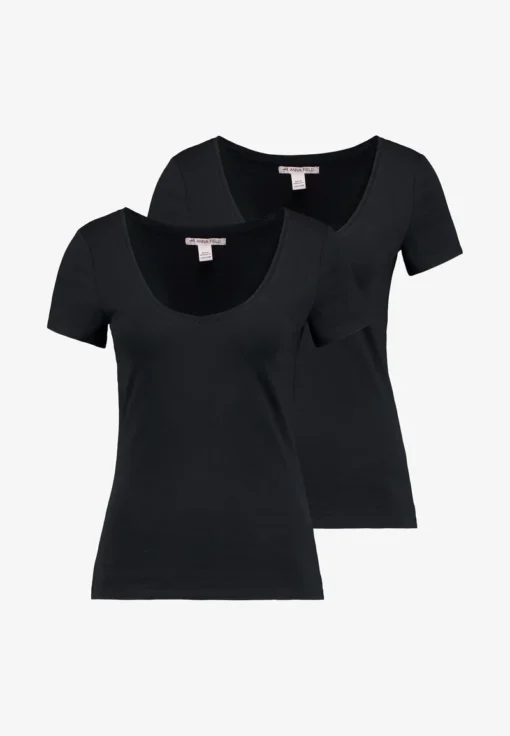 Anna Field 2 PACK - T-Shirt Basic - Black -Bekleidungsgeschäft 626abfe4c856419c8d89299736aecf07