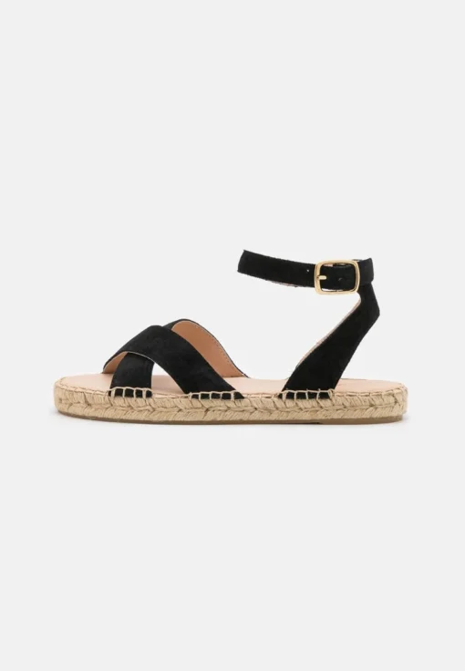 Anna Field LEATHER - Espadrille - Black -Bekleidungsgeschäft 67c4ab71a71243efb2852831e578c87e