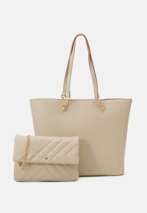 Anna Field SET - Shopping Bag - Beige -Bekleidungsgeschäft 67c633884c8f4d2cb75c93a7bbf327e3