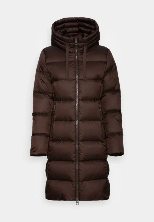 Marc O'Polo COAT LONG FIX HOOD WITH DRAWSTRING LONG ZIPPER - Daunenmantel - Hickory Brown -Bekleidungsgeschäft 693464b371174b84aa0b78c8f643536c 1