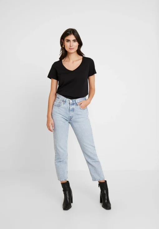 Anna Field T-Shirt Basic - Black -Bekleidungsgeschäft 88c71858a0ba44679dc65ccef3487af5