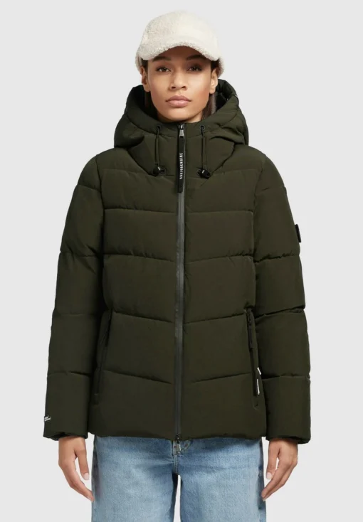 Khujo FAMES - Winterjacke - Dunkelgrün -Bekleidungsgeschäft a8d3165f5d494b599e1f45d1a89e10de