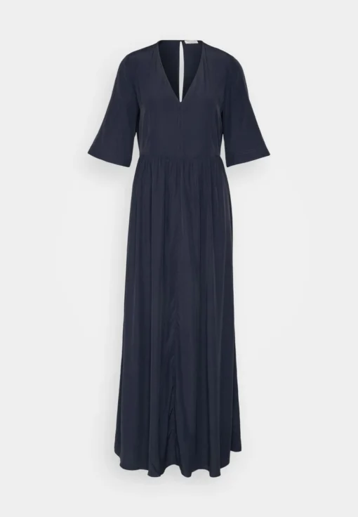 Marc O'Polo DRESS FEMININE SHAPE V NECK WING SLEEVES - Maxikleid - Deep Blue Sea -Bekleidungsgeschäft ada2163f63d5447ba332d7243e4acf1f