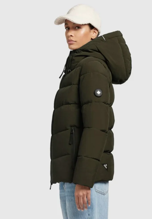 Khujo FAMES - Winterjacke - Dunkelgrün -Bekleidungsgeschäft ddf5f44bdae649818cb1d292bbbd00b9